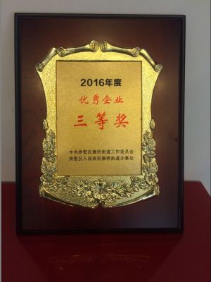 热烈祝贺浙江万昌医药股份有限公司荣获2016年度优秀企业奖